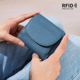 MINI SIMPLE FOLDING ULTRA THIN LEATHER WALLET_CWAB3710