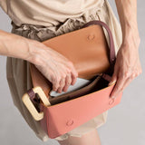 GEOMETRIC SPLICING SMALL SQUARE BAG SHOULDER BAG_CWAB1935