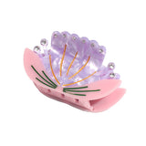 ELEGANT RHINESTONE LOTUS FLOWER HAIR CLAW CASUAL_CWAHA2203