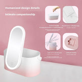 PORTABLE DRESSING BOX WITH LED LIGHT MIRROR_CWMM5633