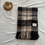 Vintage Plaid Scarf Soft Winter Wrap_Cwasc2313