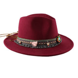 Women Retro Warm Felt Hat Jazz Hat_Cwah0753