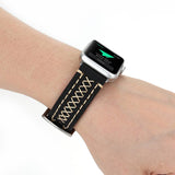 APPLE WATCH9 1 HANDMADE LEATHER STRAP_CWASC1580