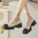 FLORAL SUMMER SHEER MESH SOCKS FOR WOMENS_CWMS0444