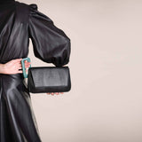 GEOMETRIC SPLICING SMALL SQUARE BAG SHOULDER BAG_CWAB1935