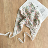 PATTERNED LACE TRIANGLE HEADSCARF_CWAHA1374