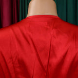 FASHIONABLE AND ELEGANT SOLID COLOR PLEATED DRESS_CWDMD3677