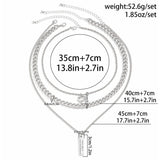 SIMPLE MULTI LAYER CHAIN NECKLACE_CWAJE1129