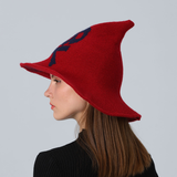 SKULL PRINT WIZARD HAT HALLOWEEN ACCESSORY_CWAH3991