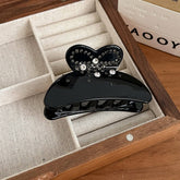 ELEGANT BOW RHINESTONE CLAW CLIP SOLID COLOR_CWAHA5904