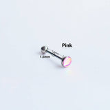FASHION TITANIUM TONGUE STUD WITH GLITTER DESIGN_CWMM9594