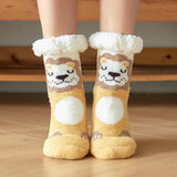 Warm Christmas Leg Covers Plush Indoor Slippers_Cwms0718