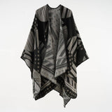 GEOMETRIC LINE FASHION WOMENS WARM SHAWL_CWMM2103