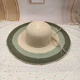 SUMMER RETRO LARGE BRIM STRAW HAT FOR WOMEN_CWAH3570