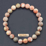 Crystal Natural Stone Beaded Bracelet Unisex_Cwmm11267