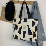 Tote Bags Canvas With Color Block Stitching_Cwab2041