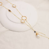 Versatile High-End Long Pearl Sweater Necklace