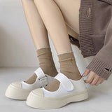 Women'S Preppy Style Socks With Lace Embroidery_Cwms1113