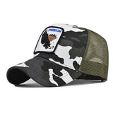 SUMMER NEW ANIMAL EMBROIDERED MESH TRUCKER HAT_CWAH1361