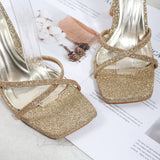 CROSS STRAP SEQUIN STILETTO SANDALS_CWSHS0572