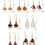 POPULAR HALLOWEEN PUMPKIN HEAD EARRINGS_CWAJE1873