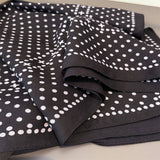 Minimalist Polka Herringbone Linen Feel Scarf_Cwasc03306