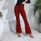 Tight Floor Length High Waisted Slightly Flares