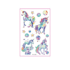 KIDS GLITTER TATTOO STICKERS BEAR BUTTERFLY STARS_CWMM8362