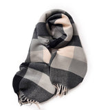 CRINKLE PLAID WINTER SCARF UNISEX SOFT WRAP_CWASC0195