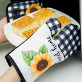 SUNFLOWER PRINT ANTI SCALDING 2 PIECE SET_CWMM1455