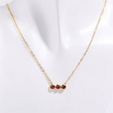 12 BIRTHSTONE PENDANT CLAVICLE NECKLACE_CWMM5670