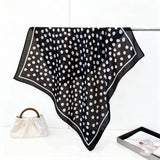 Geometric Polka Dot Herringbone Silk Scarf_Cwasc03313
