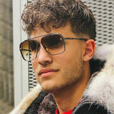 SQUARE FRAME SUNGLASSES METAL FRAMELESS SUNGLASSES_CWASG0561