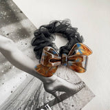 Women Gentle Lace Bow Hair Tie_Cwaha0806
