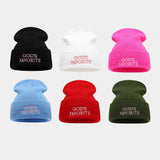 Outdoor Letter Knit Beanie Women Street Style_Cwah04662