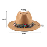 Women Retro Warm Felt Hat Jazz Hat_Cwah0753