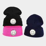 Wool Ha Trendy Brand Knitted Hatsmiley Face_Cwah2081
