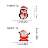 SANTA CLAUS CARTOON CUTE PENGUIN HAIRPIN_CWAHA1599