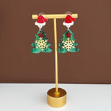 CARTOON STYLE FUNNY CHRISTMAS EARRINGS_CWAJE1829