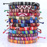 BOHEMIAN ETHNIC STYLE COLORFUL HANDWOVEN BRACELET_CWMM0538