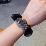 SIMPLE ORGANZA HAIR TIE ELEGANT SOFT HIGH ELASTIC_CWAHA6782