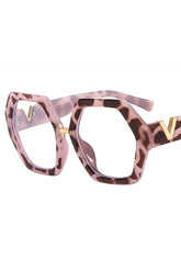 Women Geometric Frame Eyeglasses_Cwasg0135