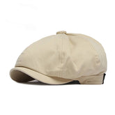 SIMPLE ADJUSTABLE BRITISH FLAT CAP_CWAH1908