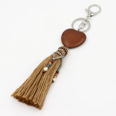 BOHEMIAN STYLE TASSEL KEYCHAIN HEART PENDANT_CWMM3554