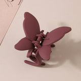 MATTE BUTTERFLY HAIR CLAW CLIP STRONG STYLISH_CWAHA0087
