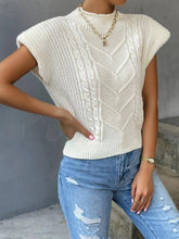 Solid-Color Twisted High-Necked Vest