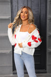 Valentines Day Long-Sleeved Knitted Cardigan