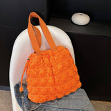 FLUFFY VELVET CLOUD HANDBAG WOMEN SHOULDER BAG_CUAB00605