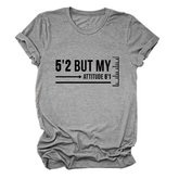 Trendy Graphic Tee Women Short Girl Energy