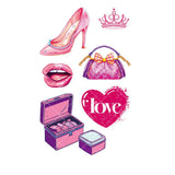 PINK GUITAR GIRL TATTOOS WATERPROOF KIDS PARTY_CWMM8382